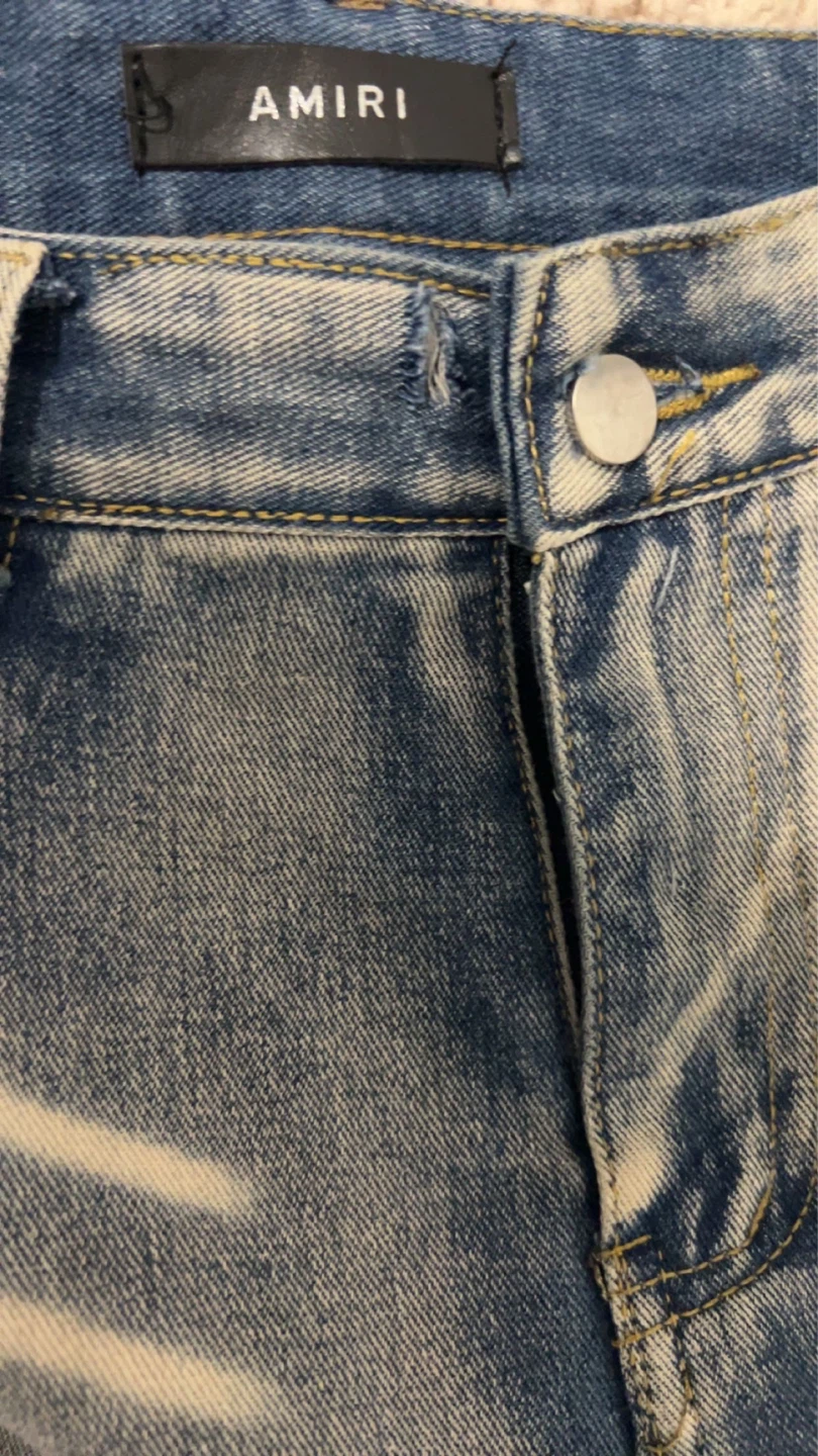 AMIRI Blue Denim Jeans - photo 2