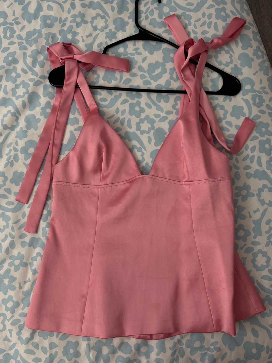 Zara Pink Satin Tank Top Size M - photo 2