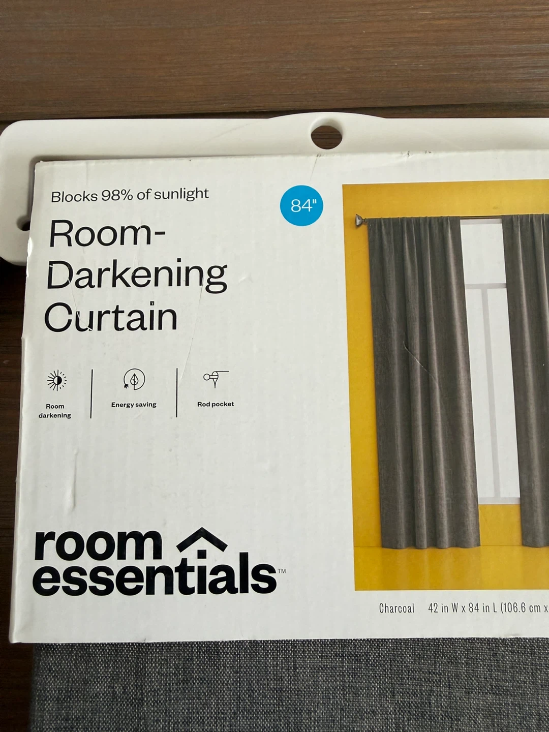 Charcoal Room-Darkening Curtain