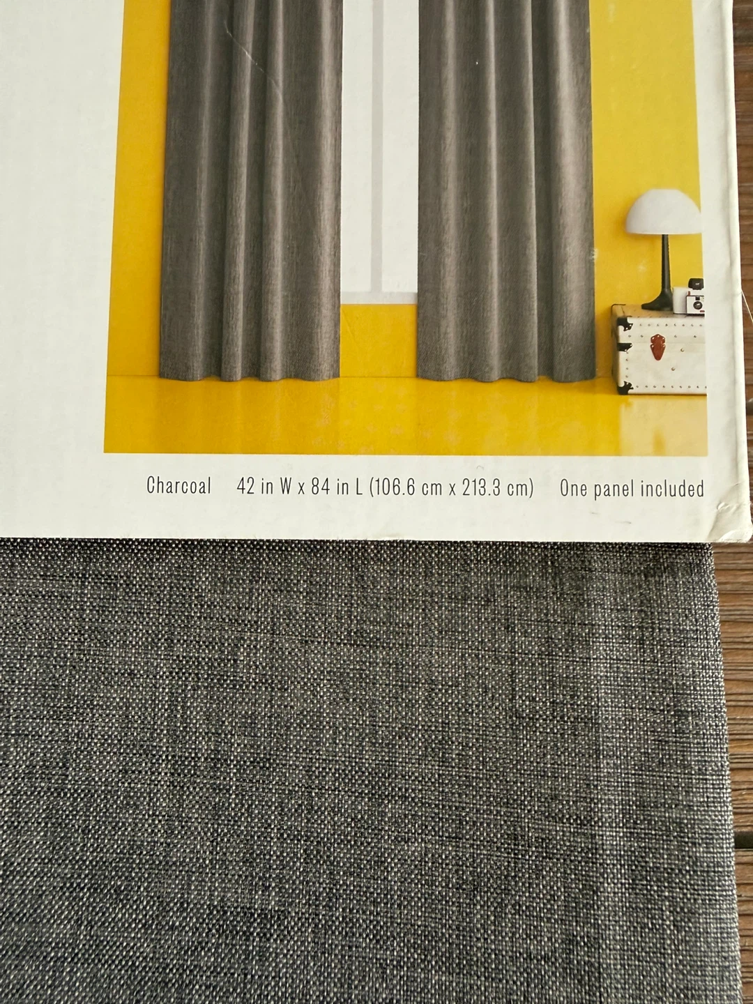 Charcoal Room-Darkening Curtain - photo 2