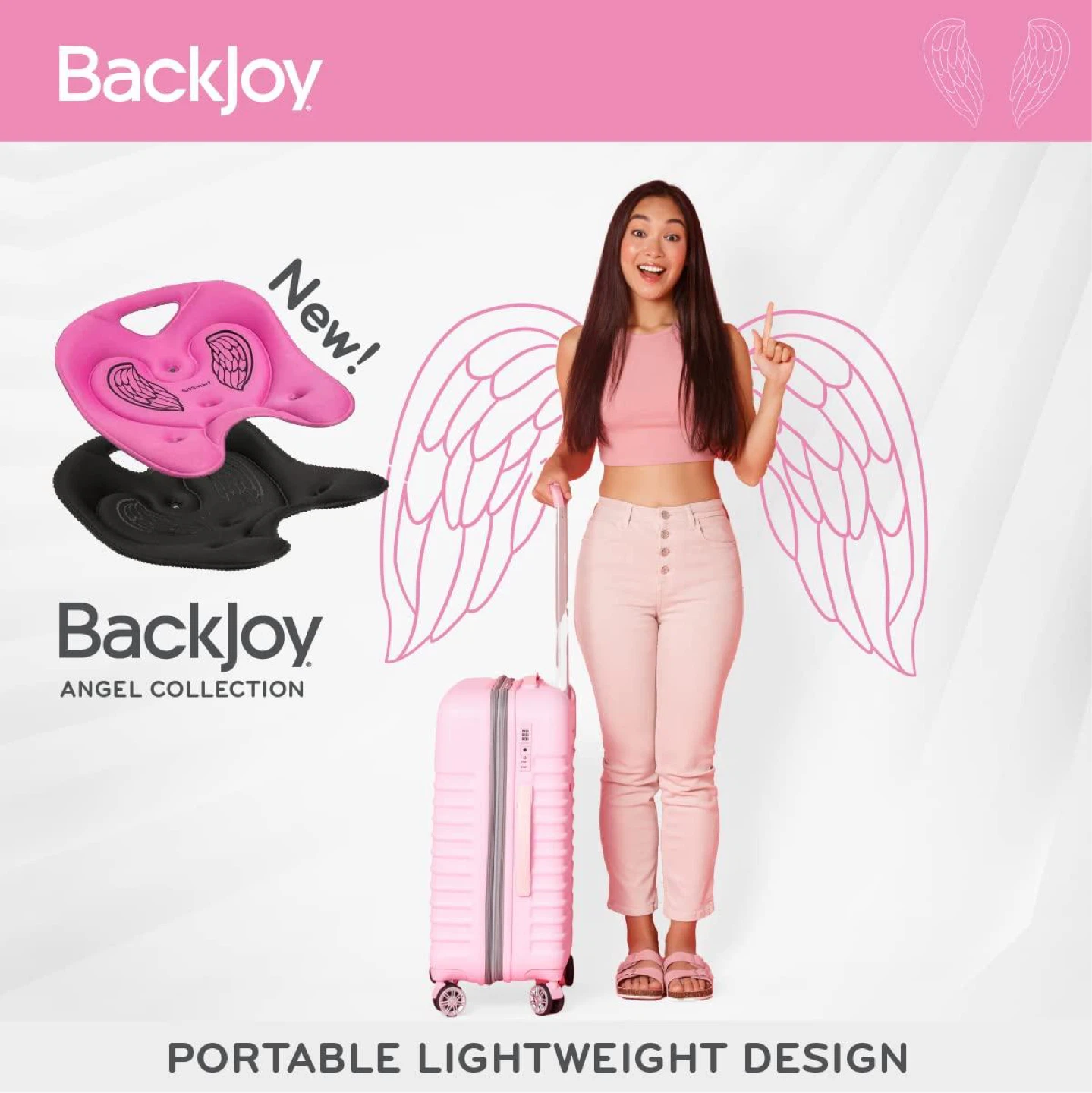 Backjoy SitSmart Angel Traction Ergonomic Posture Seat - photo 2