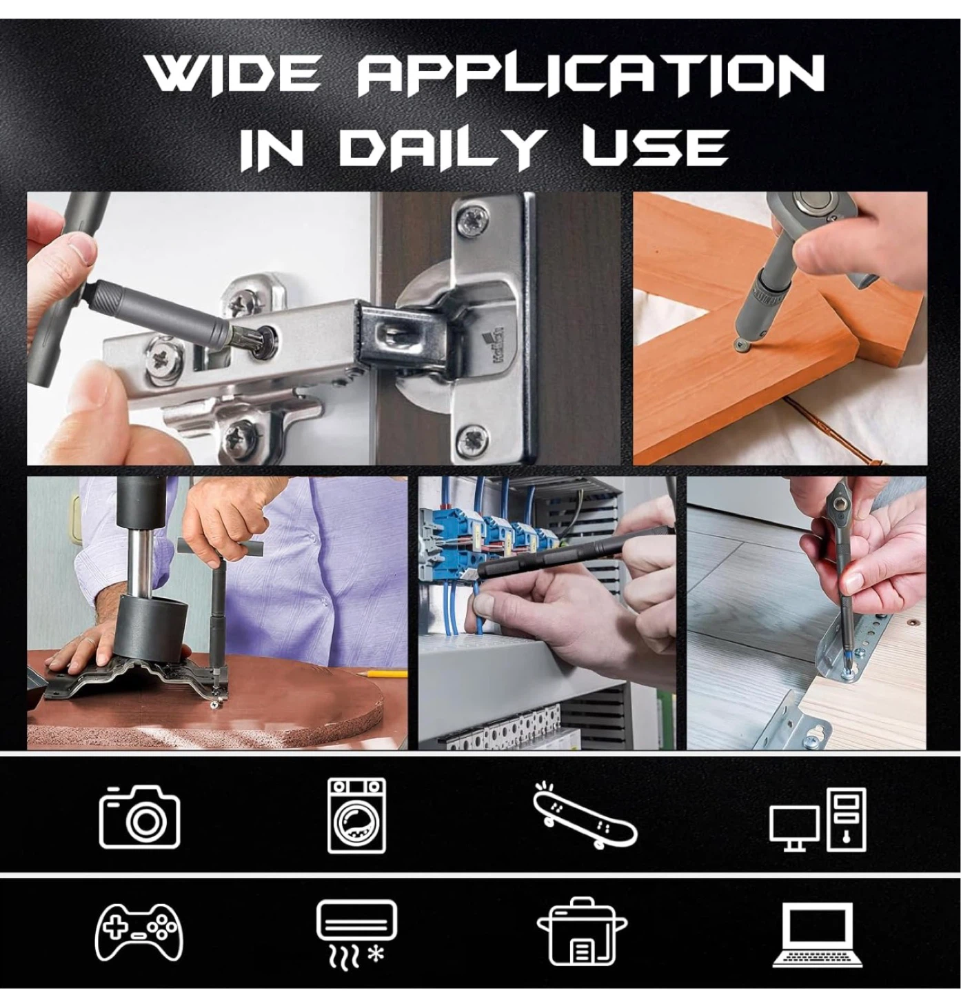 42 in 1 Ratchet Magnetic Screwdriver Set with T Handle - photo 4