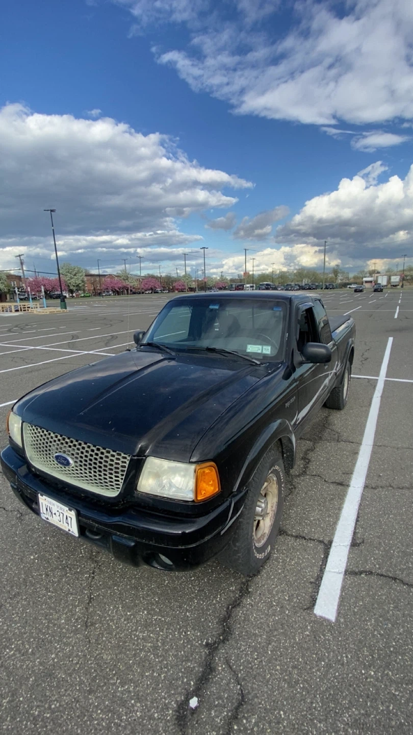 Black Ford Ranger Edge Pickup Truck