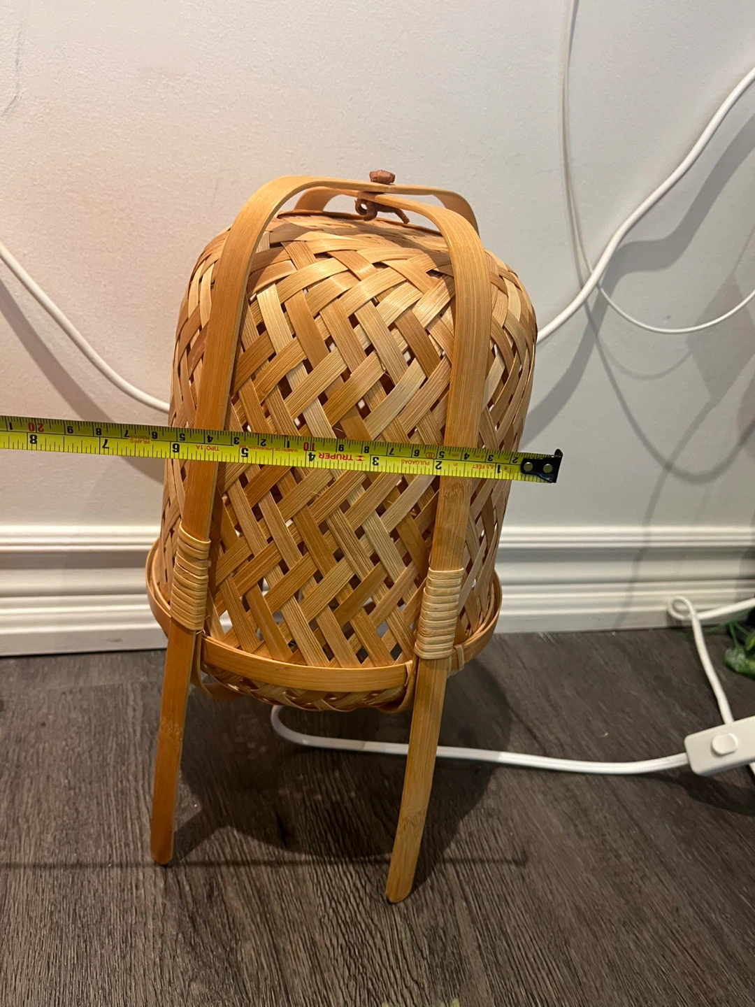 Woven Bamboo Table Lamp - photo 3