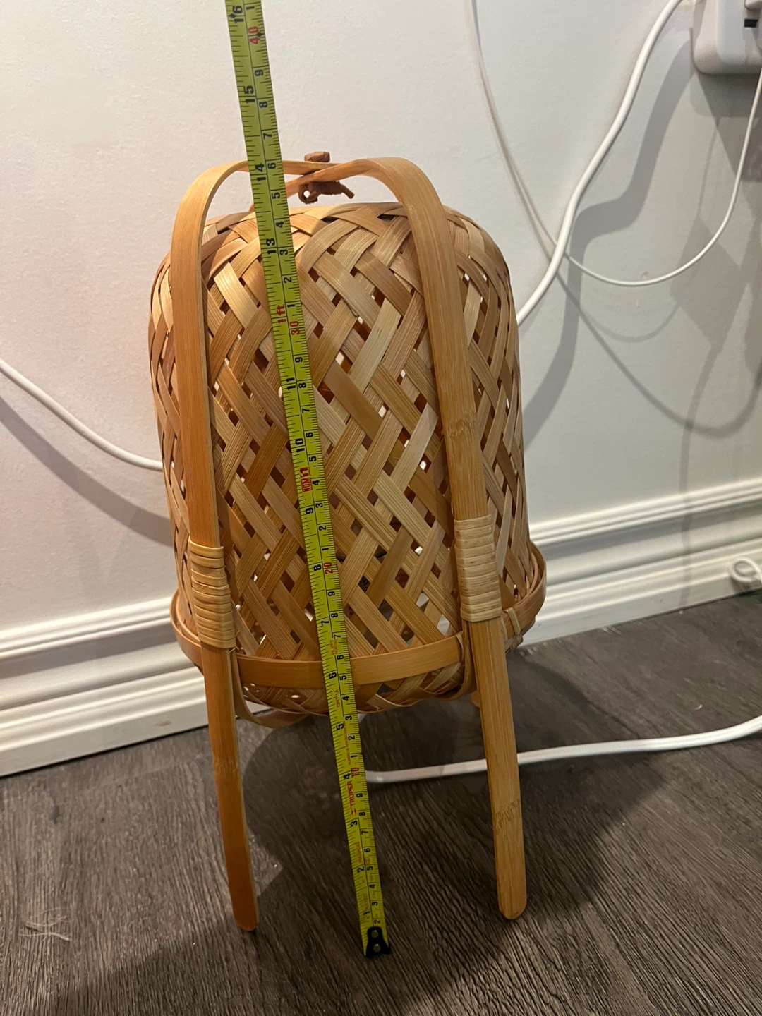 Woven Bamboo Table Lamp - photo 2