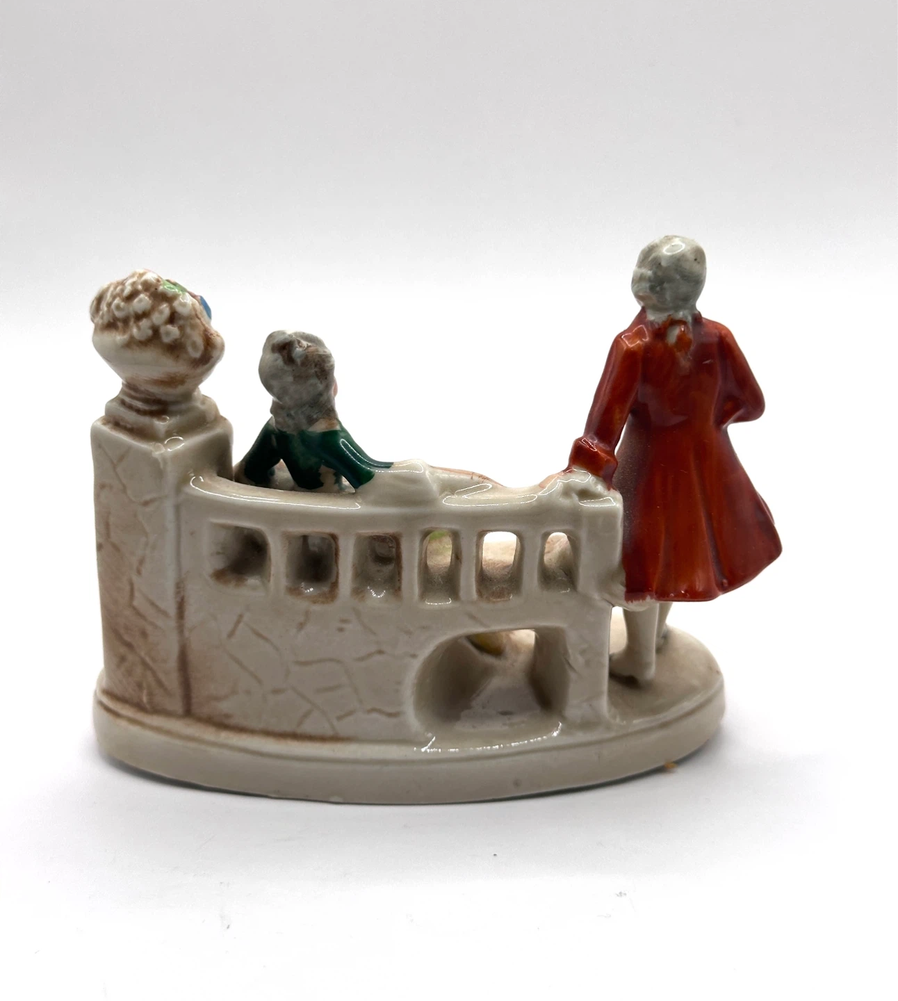 Antique German Porcelain Figurine of Romantic Couple - photo 2