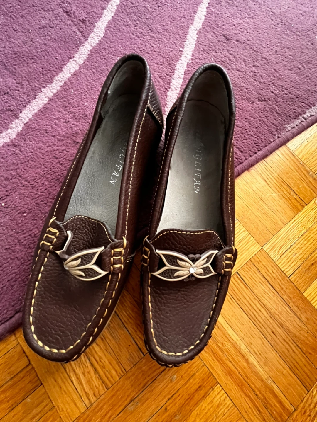 Brown Leather Loafers size 7 - photo 5
