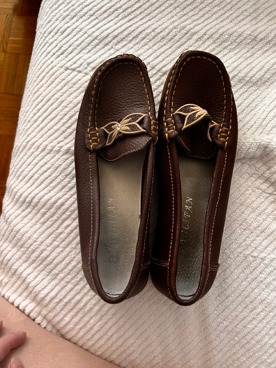 Brown Leather Loafers size 7