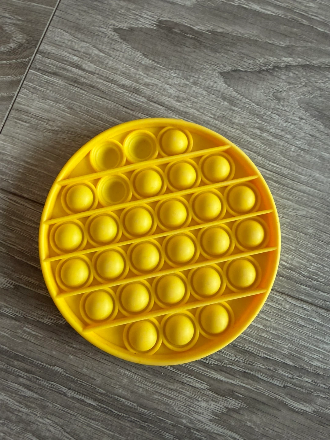 Yellow Pop-It Fidget Toy