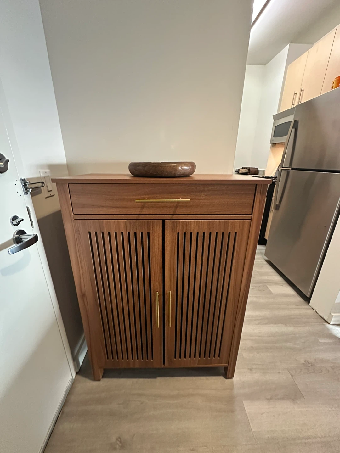 Modern Wood Shoe Cabinet with Drawer - photo 3