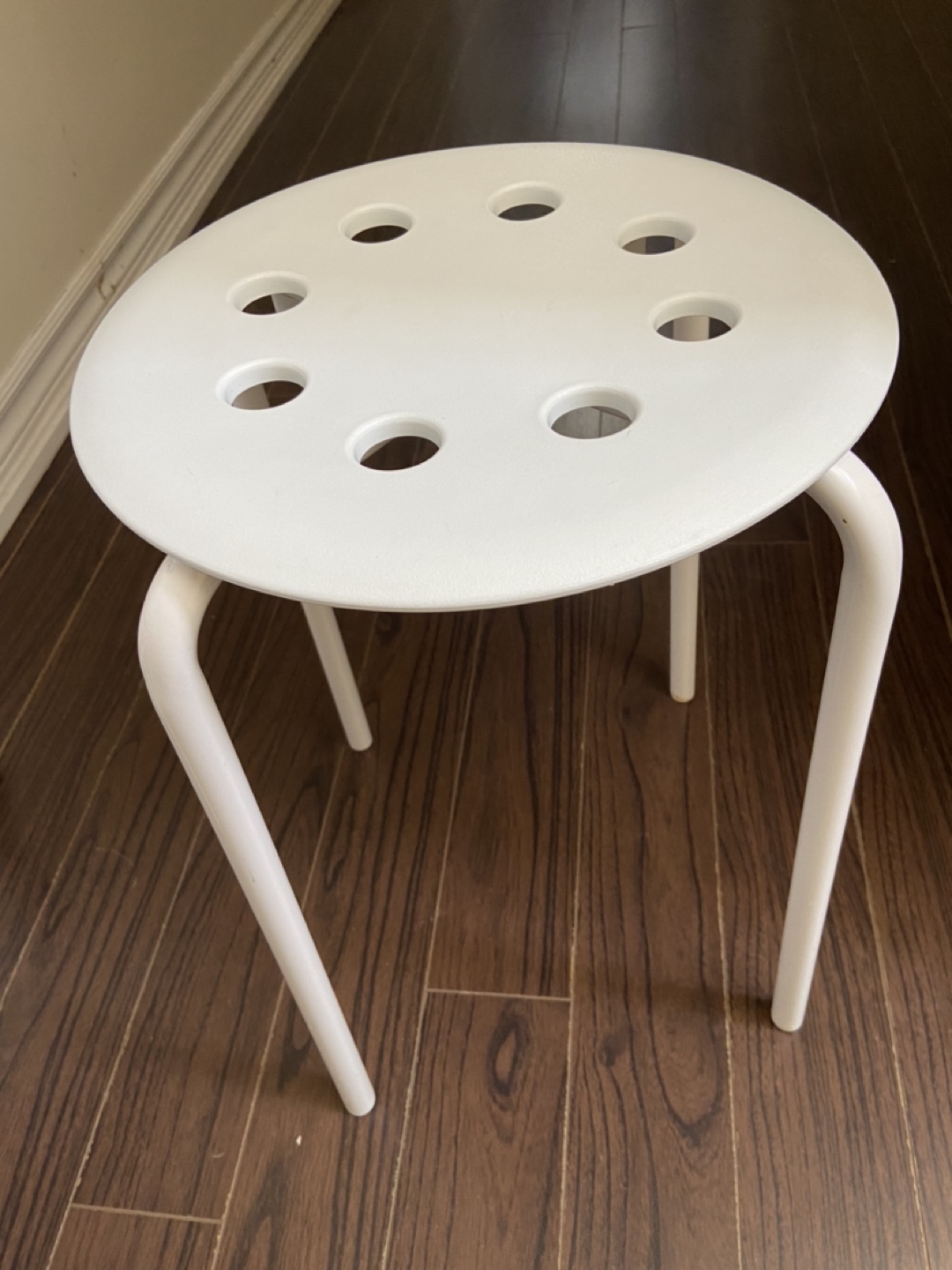White Folding Chair and Stool Set - photo 4