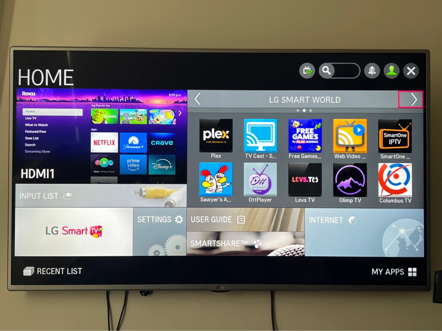 LG 55” LED TV (Model: 55LB6100-UG) + Roku – Excellent Condition - photo 2