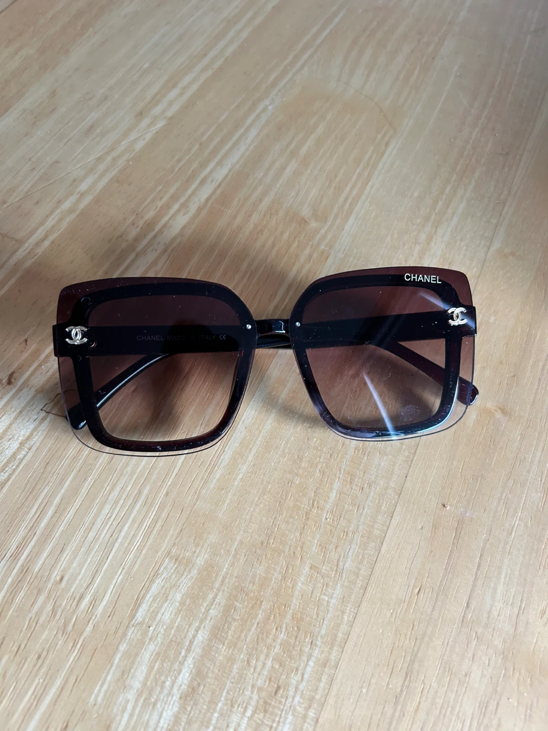 CHANEL Square Sunglasses with Case