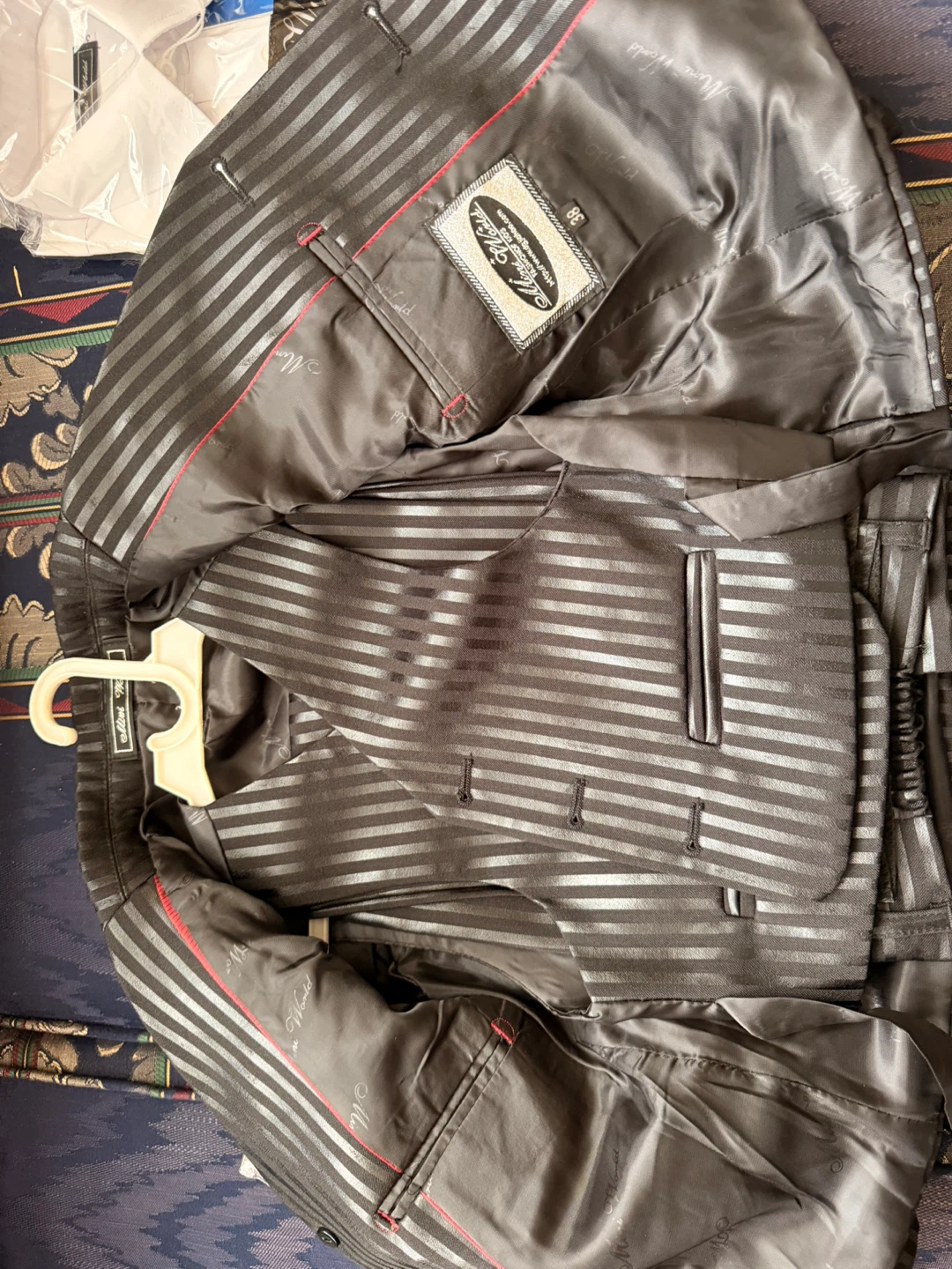 Mimi World Boys Striped Suit Set with Shirt - Size 38 - photo 2