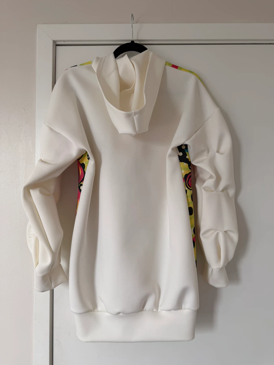 White Graphic Hoodie Dress - photo 2