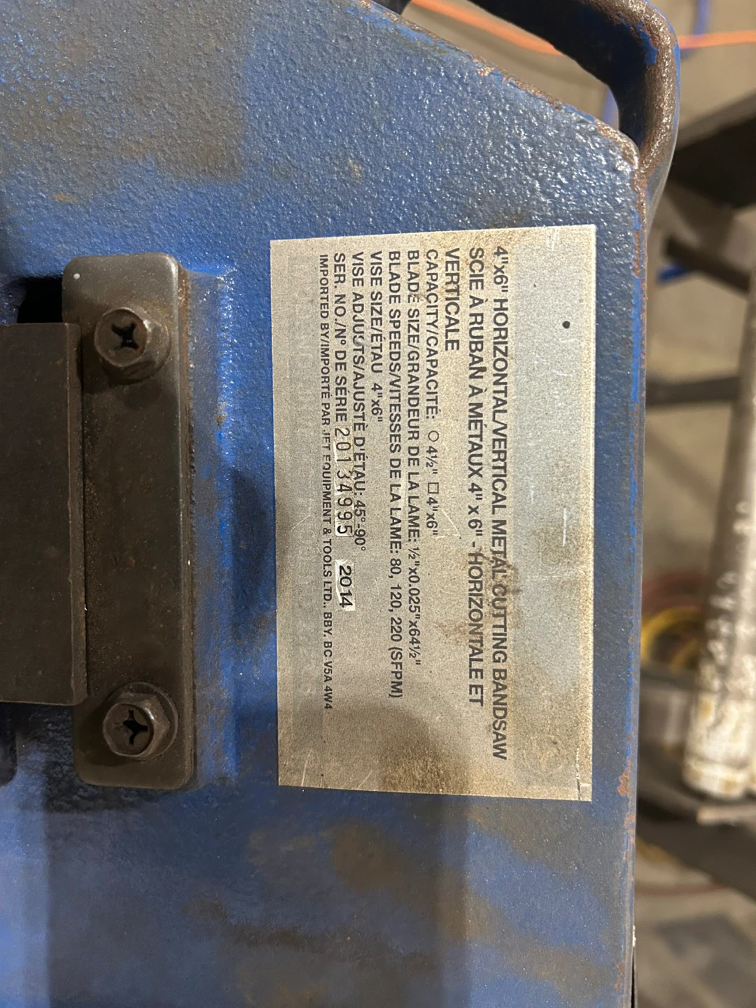 4"x6" Horizontal Vertical Metal Cutting Bandsaw - photo 2
