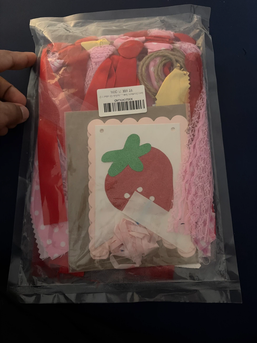 Strawberry "One" High Chair Banner - photo 2