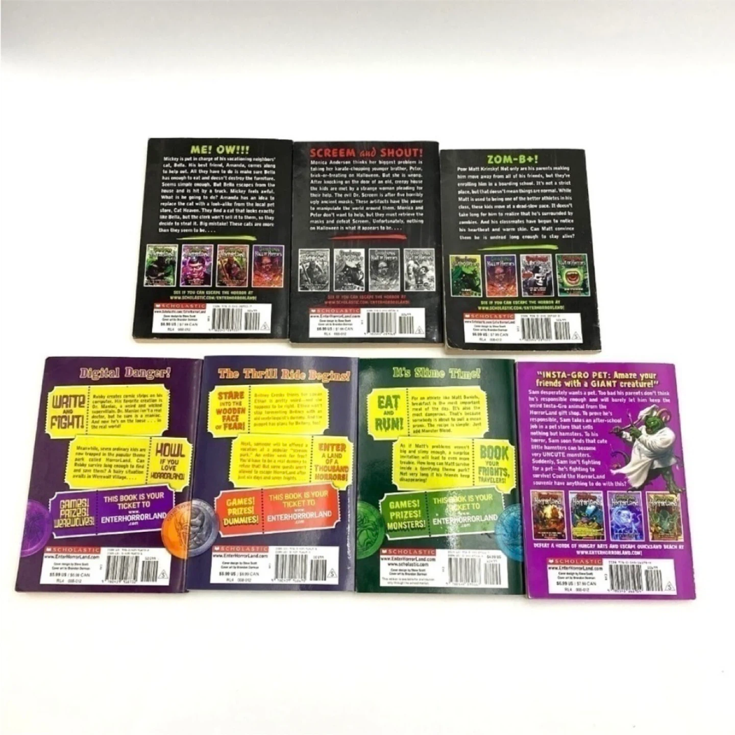 Goosebumps Books HorrorLand Hall of Horrors R.L. Stine - photo 2