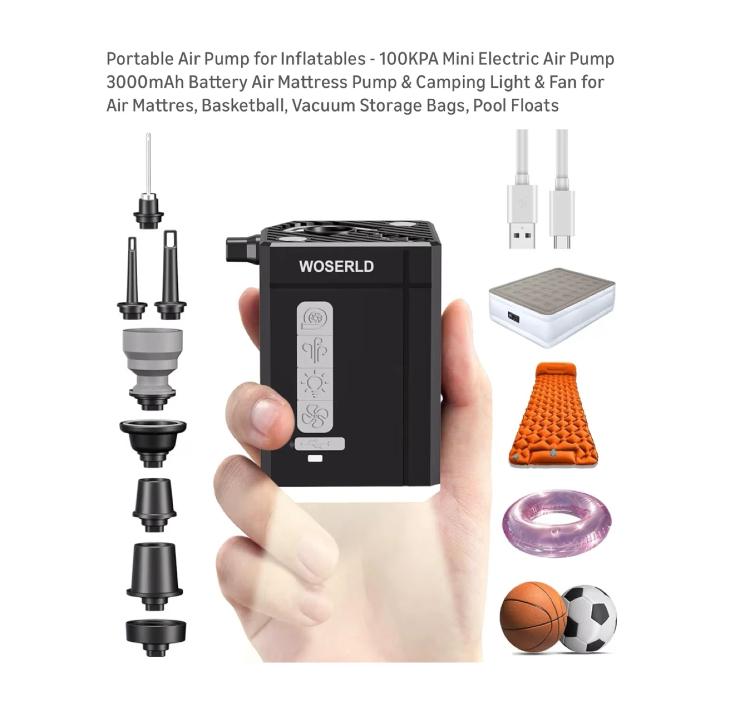 Brand new Portable Air Pump for Inflatables