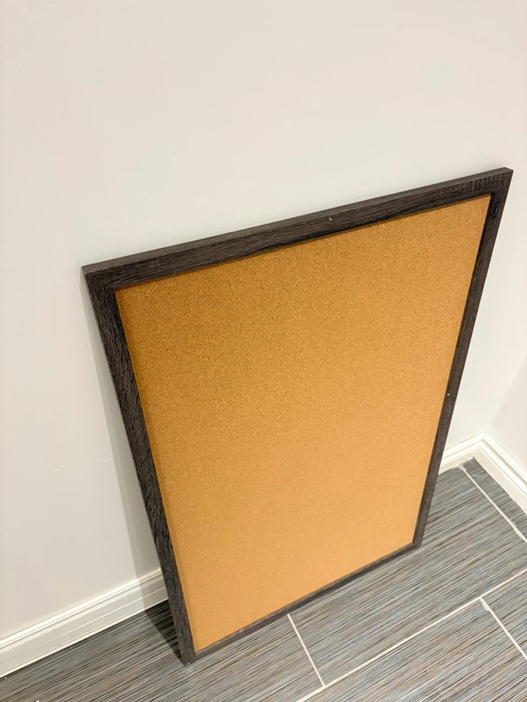 36” x 24” Cork Board – Grey Frame