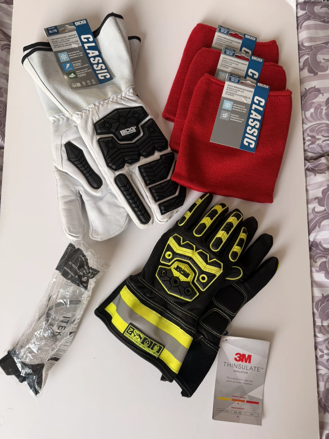 BDG Bob Dale Classic Goatskin Gloves & Neck Warmers