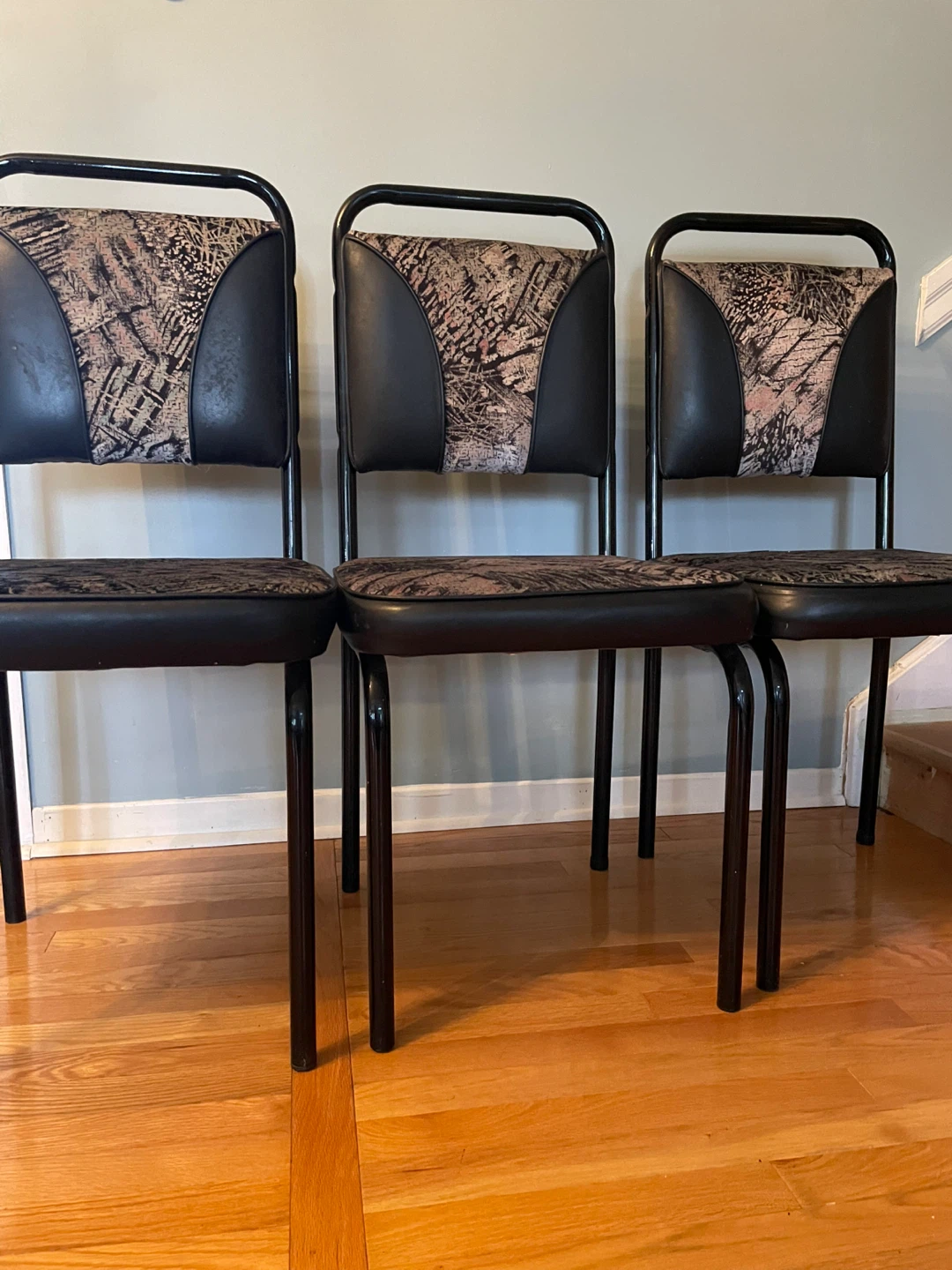 Set of 3 vintage diner chairs