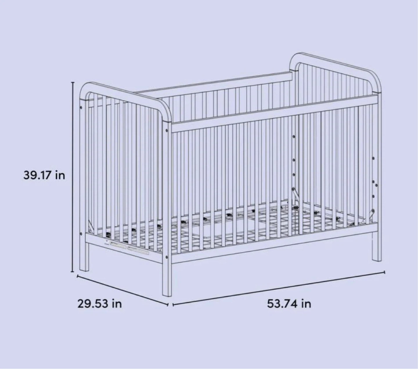 Storkcraft Wooden Convertible Crib （nonwheels） - photo 4