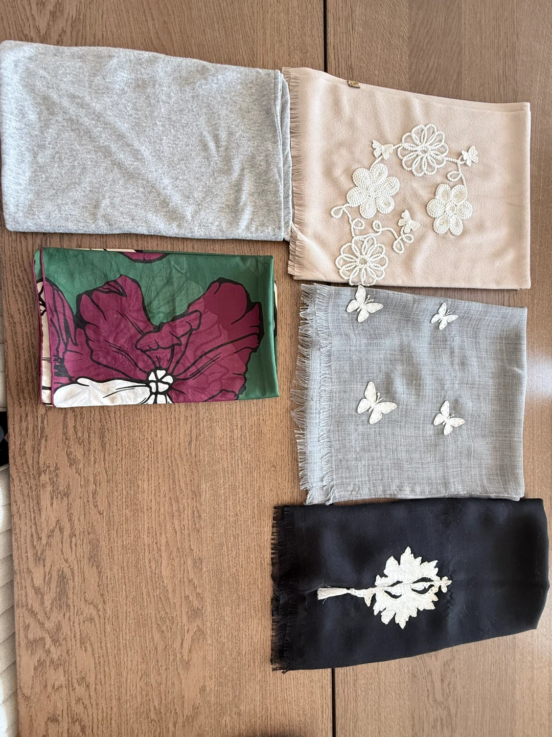 Five Scarves - Various Styles