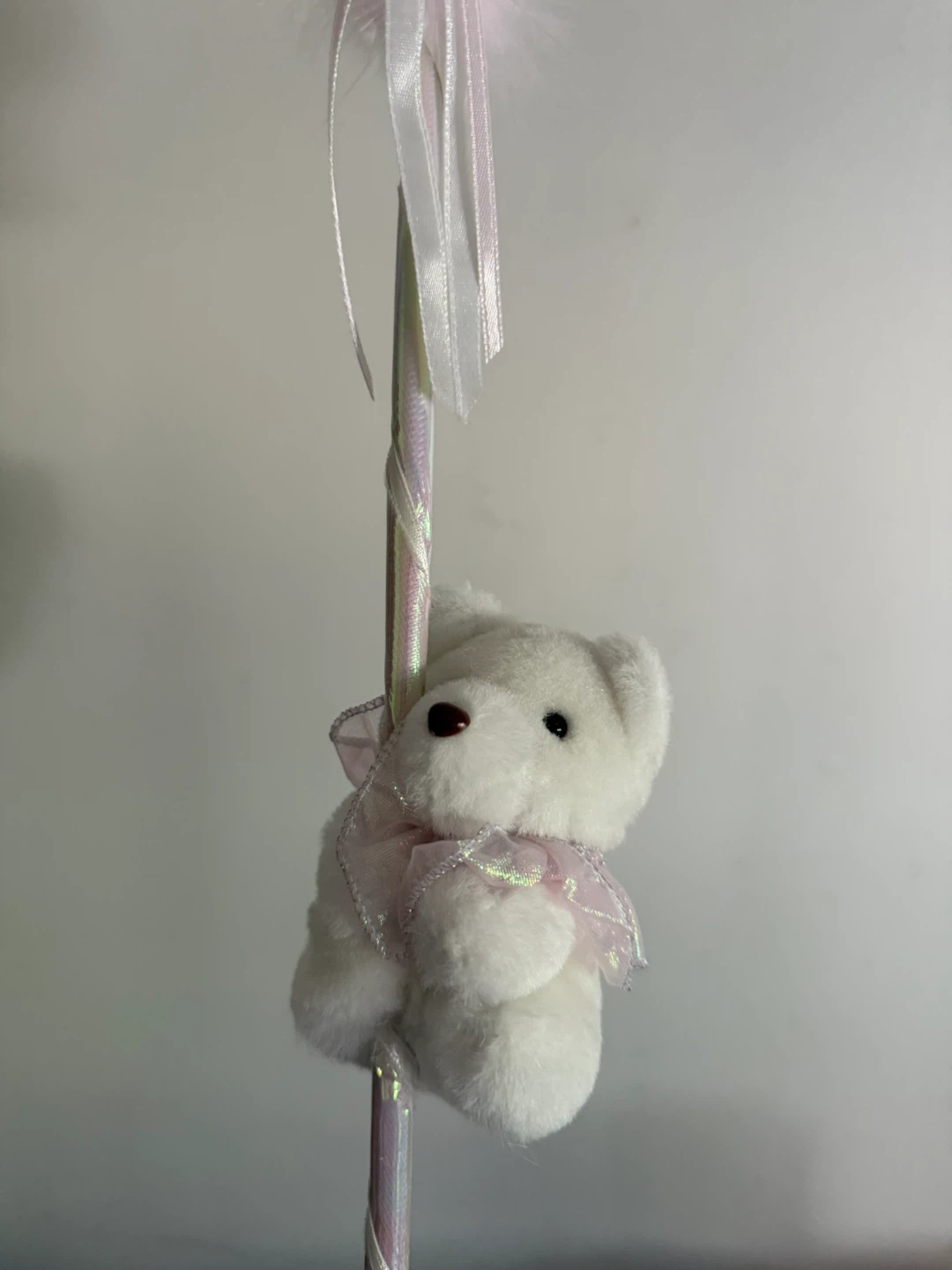 Pink Heart Sparkle Wand with Teddy Bear Charm - photo 2