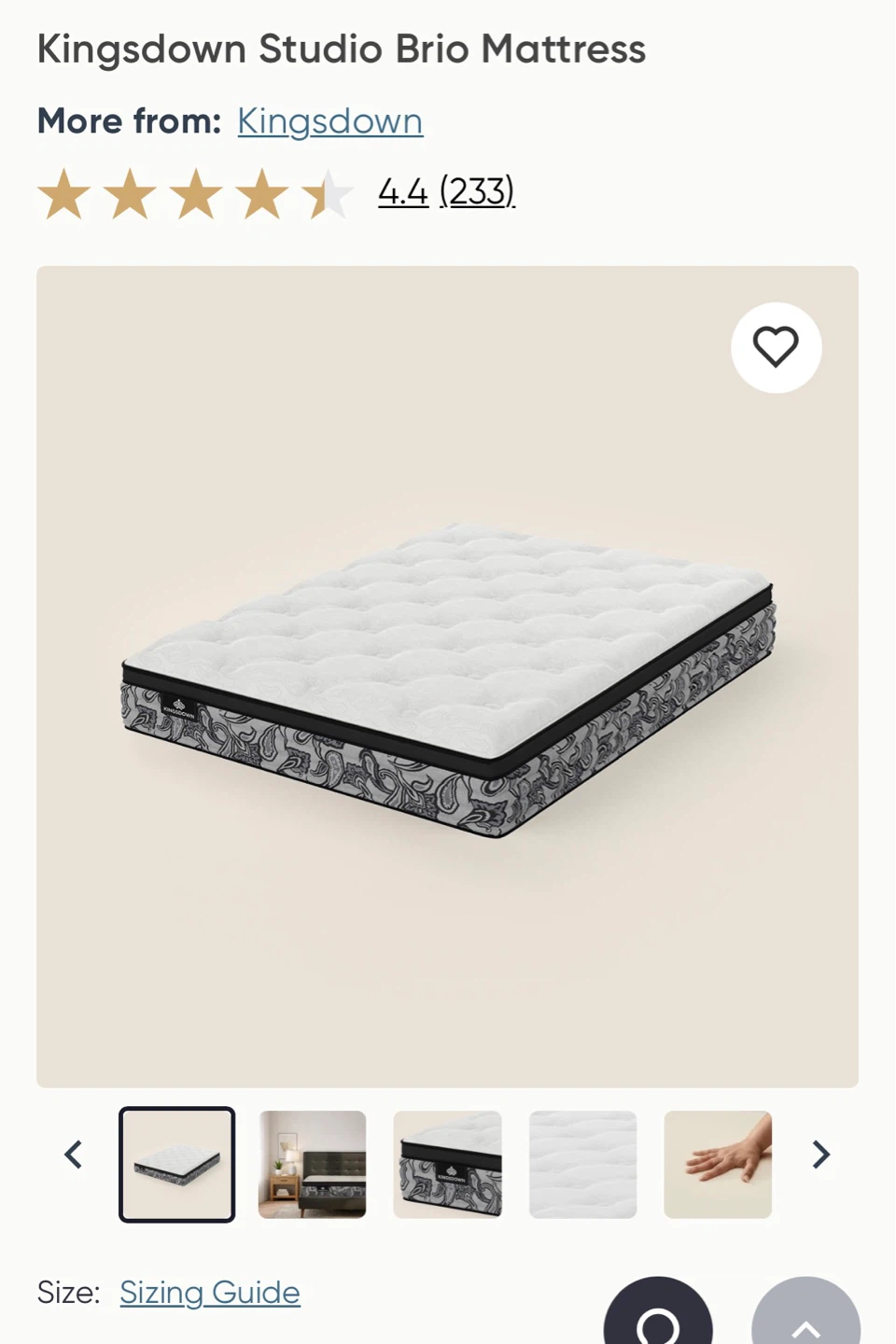 Kingsdown Studio Brio Mattress