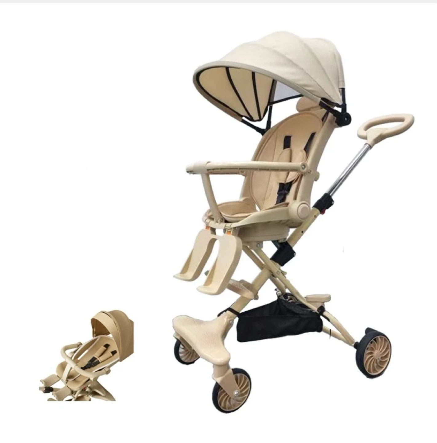 Lightweight rotating Baby Stroller