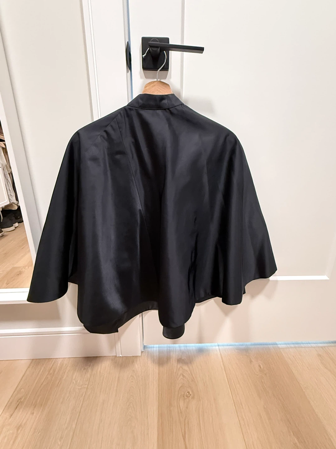 Black Satin Cape - photo 2