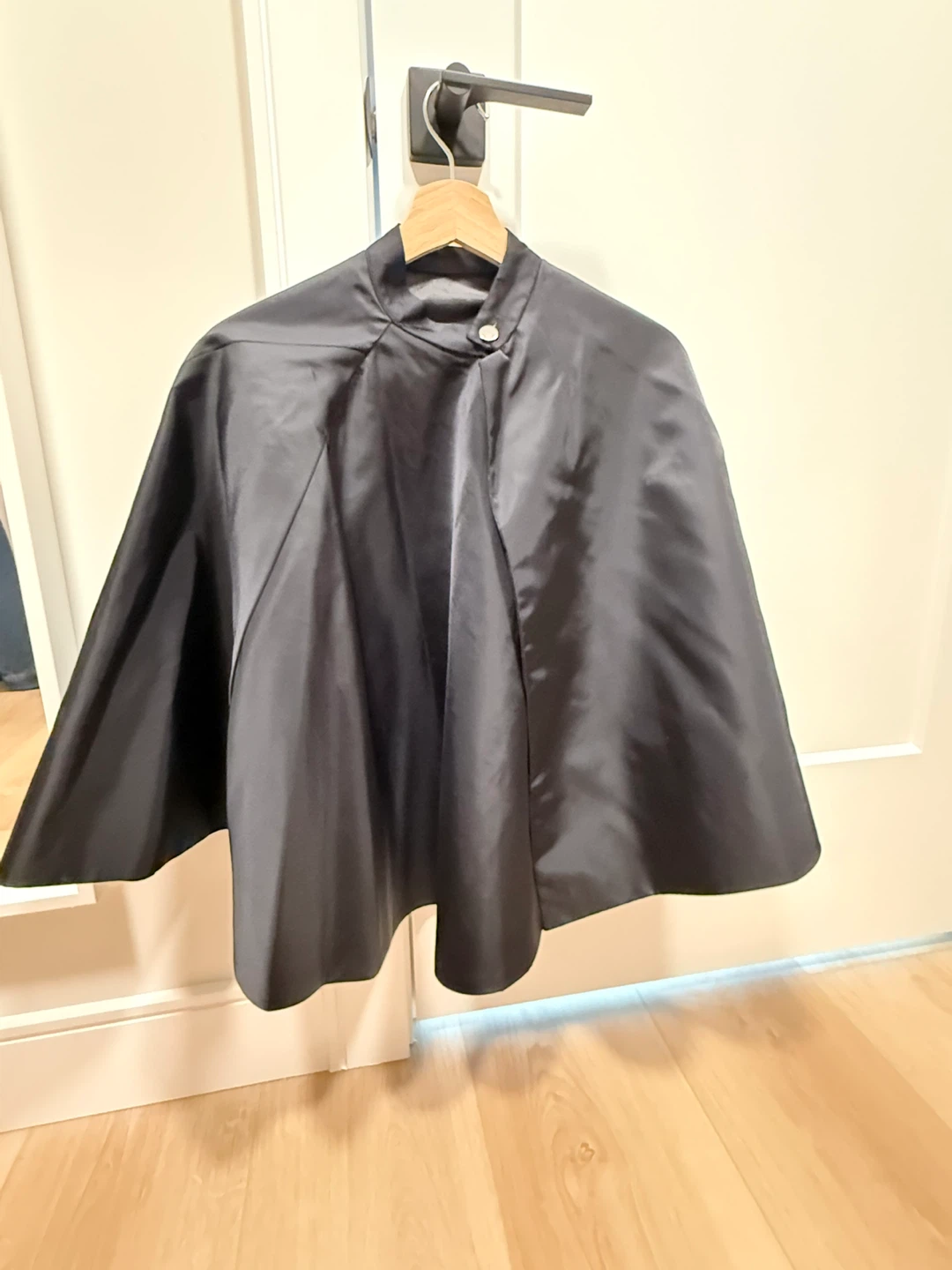 Black Satin Cape