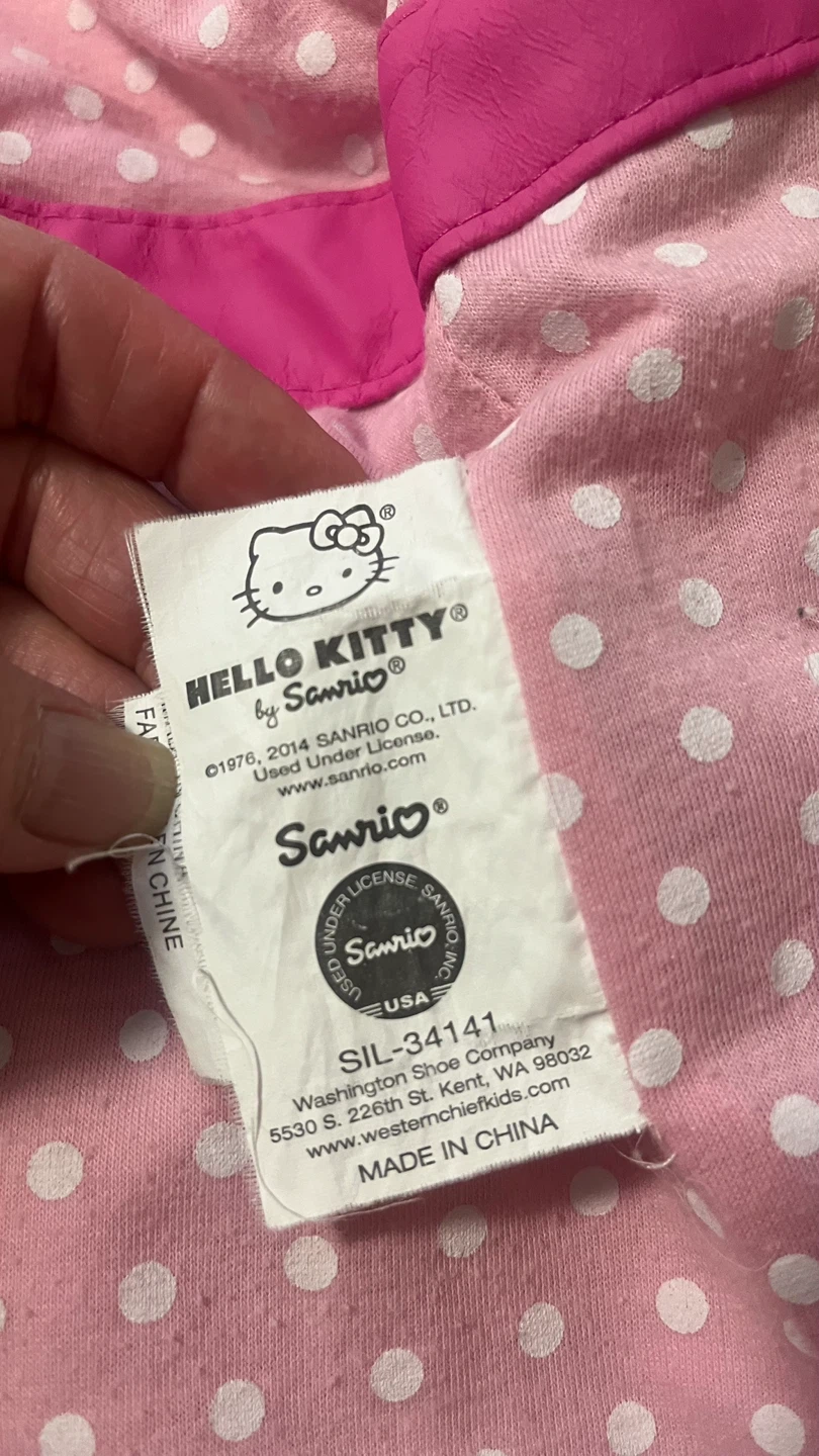 Western Chief Kids Hello Kitty Raincoat Size 5 - photo 5