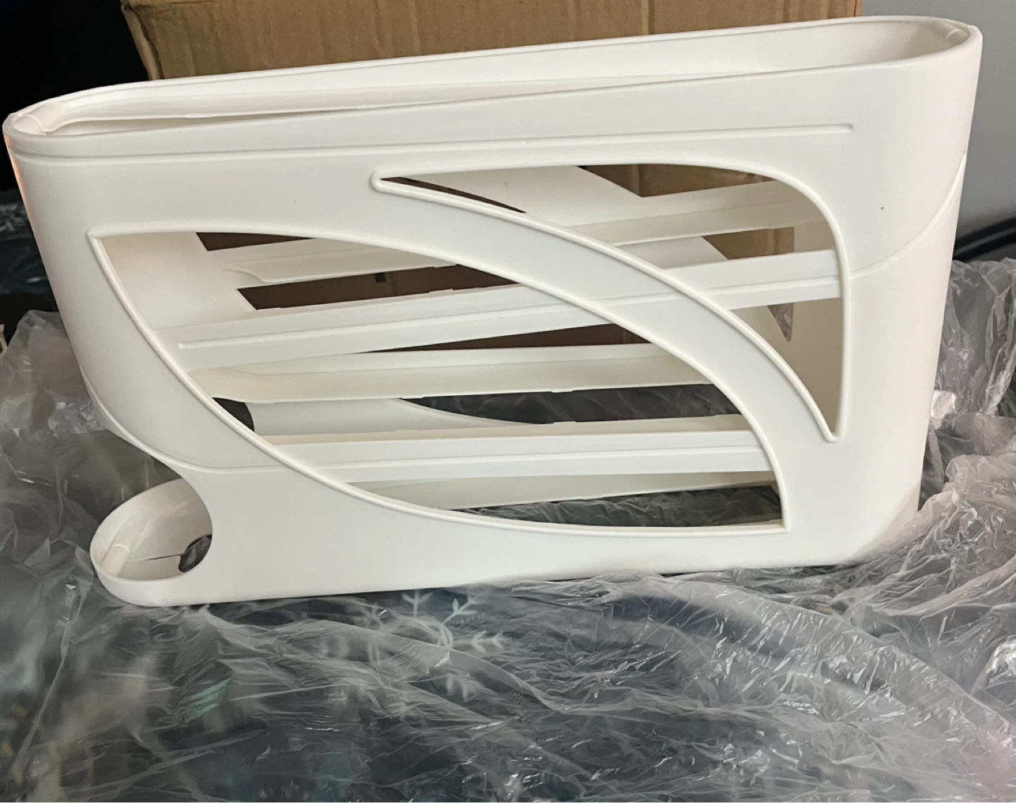 New White Plastic Egg Holder - photo 3