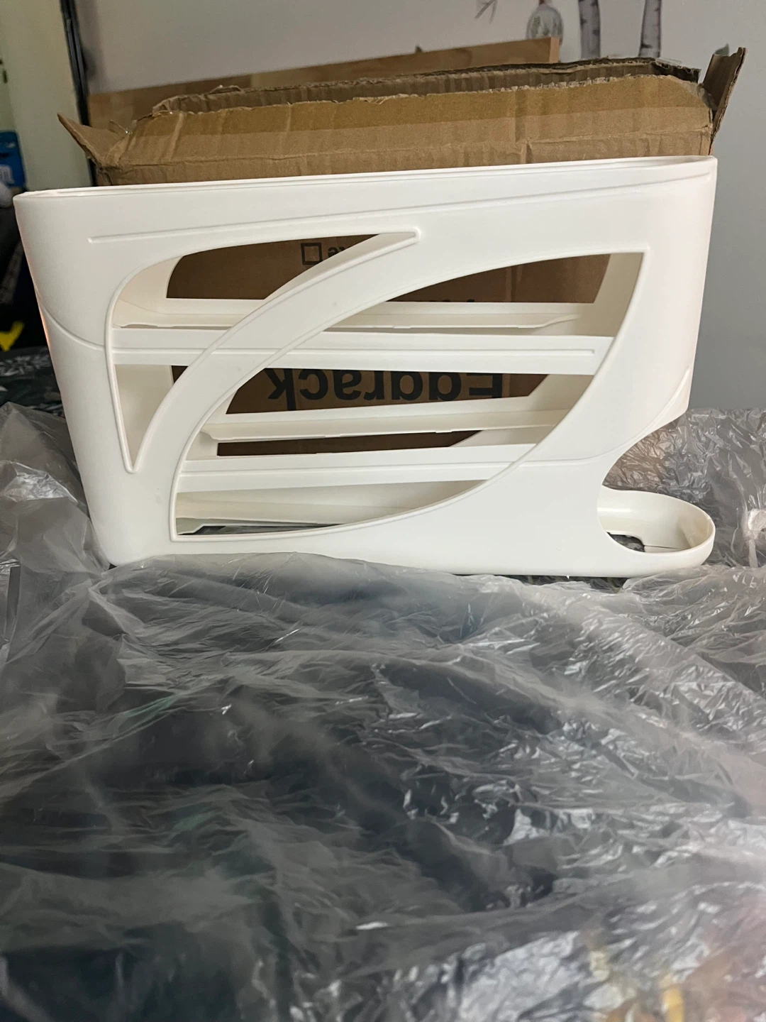 New White Plastic Egg Holder - photo 2