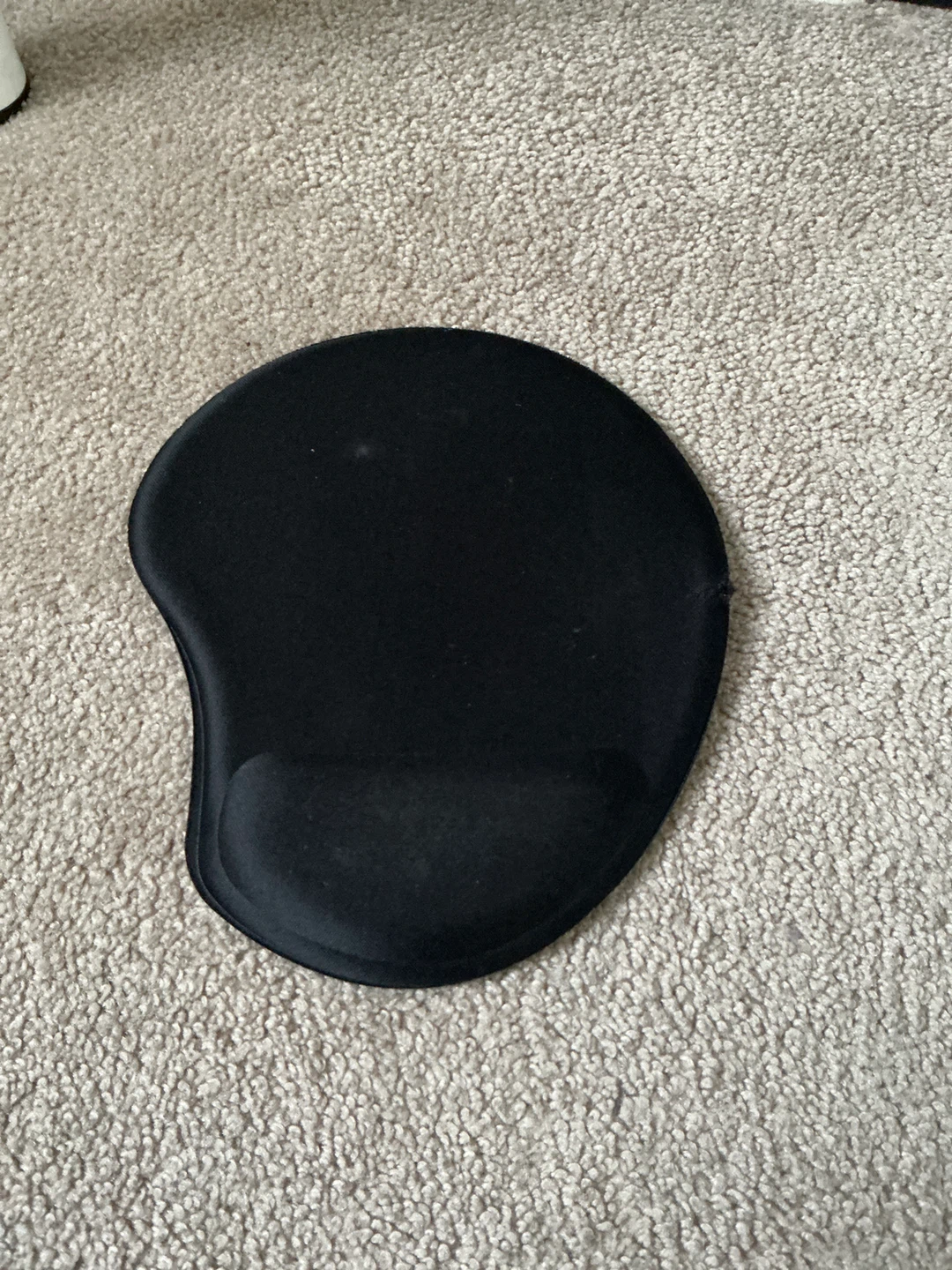 Black Wrist Rest Mouse Pad