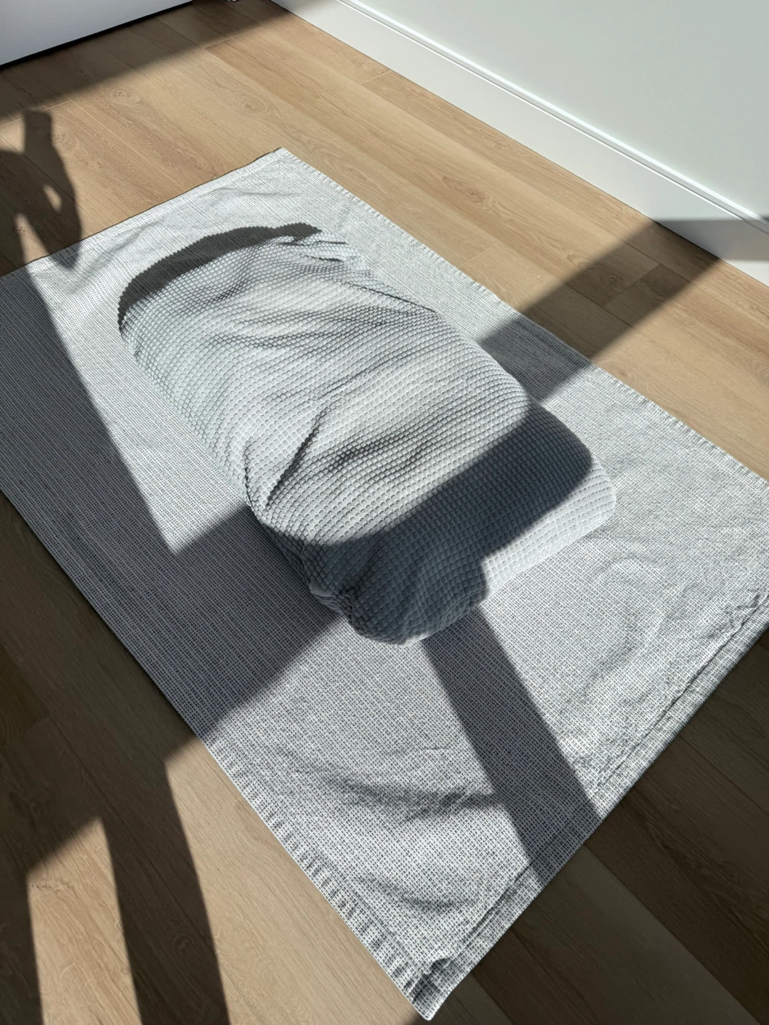 Grey Waffle Knit Dog Bed and Mat- Ikea - photo 3