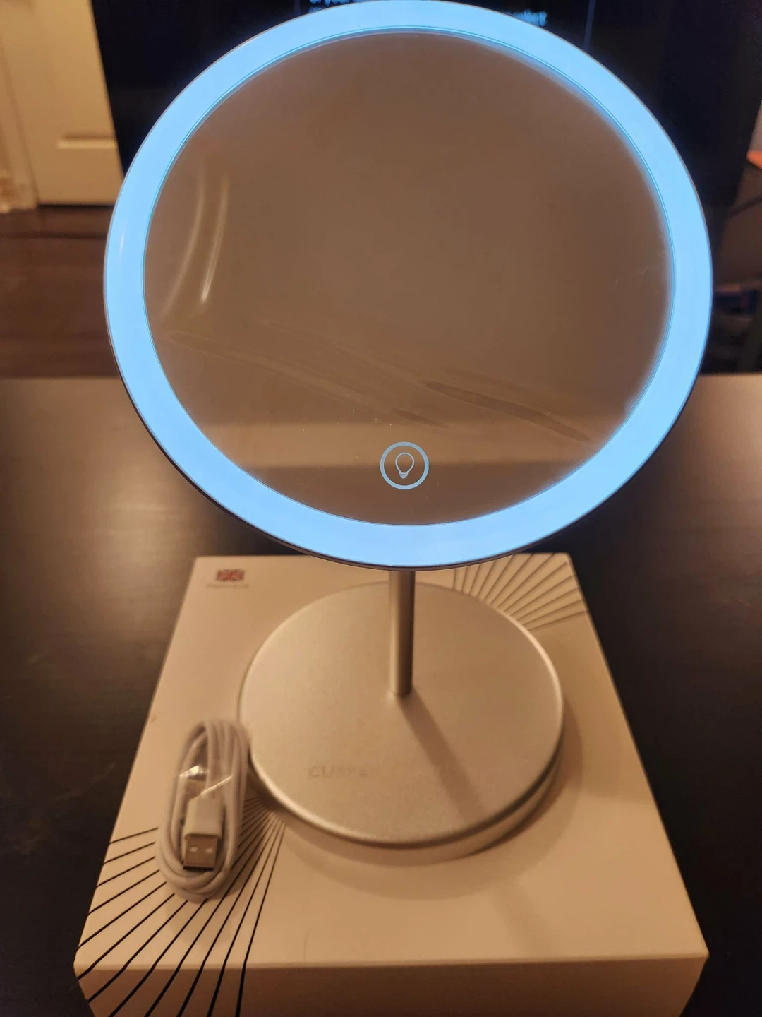 Curated Skin LED Lighted Makeup Mirror