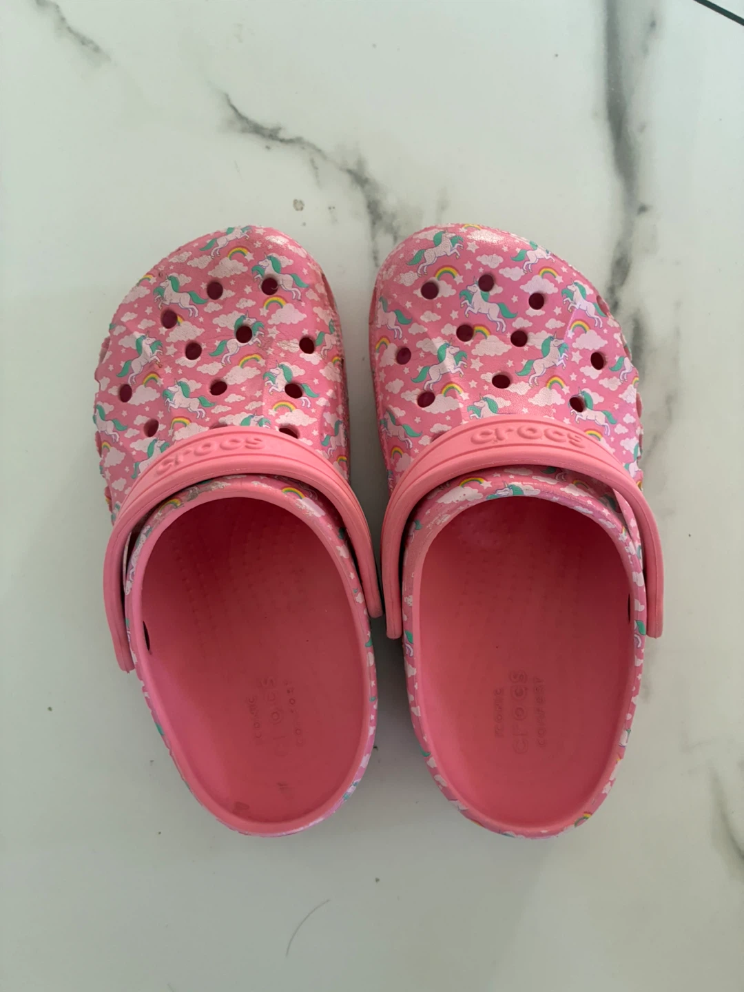 Crocs Kids Rainbow Unicorn Clogs Size J1