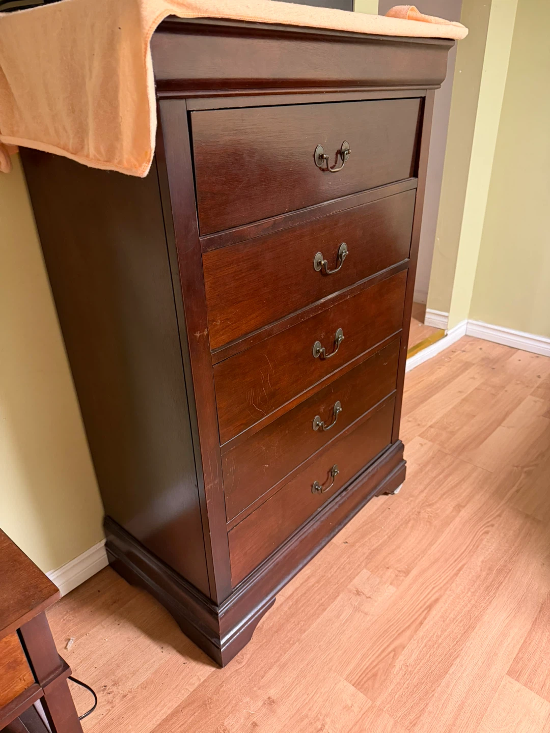 Dark Brown 5-Drawer Dresser - photo 2