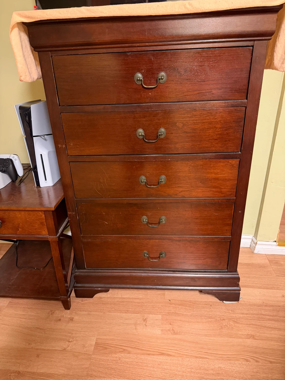 Dark Brown 5-Drawer Dresser - photo 4