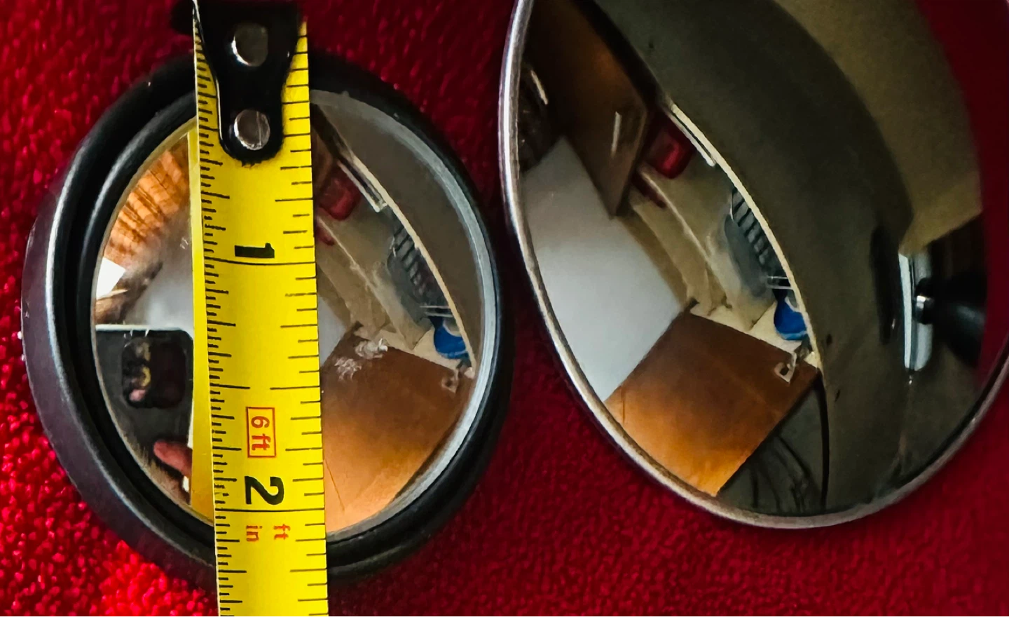 Set of 2 Small Round and Oval Mirrors - photo 2