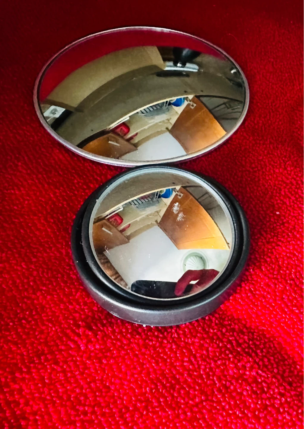 Set of 2 Small Round and Oval Mirrors - photo 3