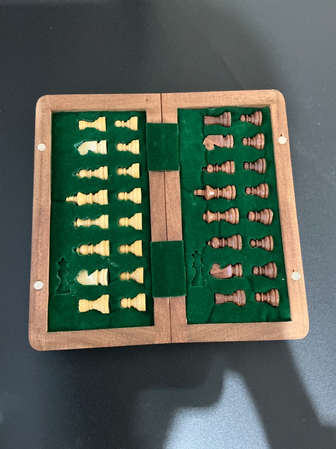 Wooden Folding Chess Set - photo 2