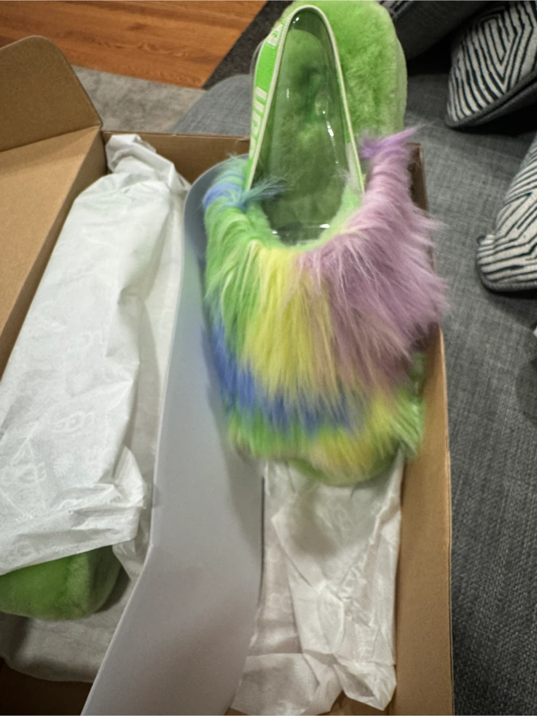 UGG Fluff Yeah Slide Tie Dye Size 10