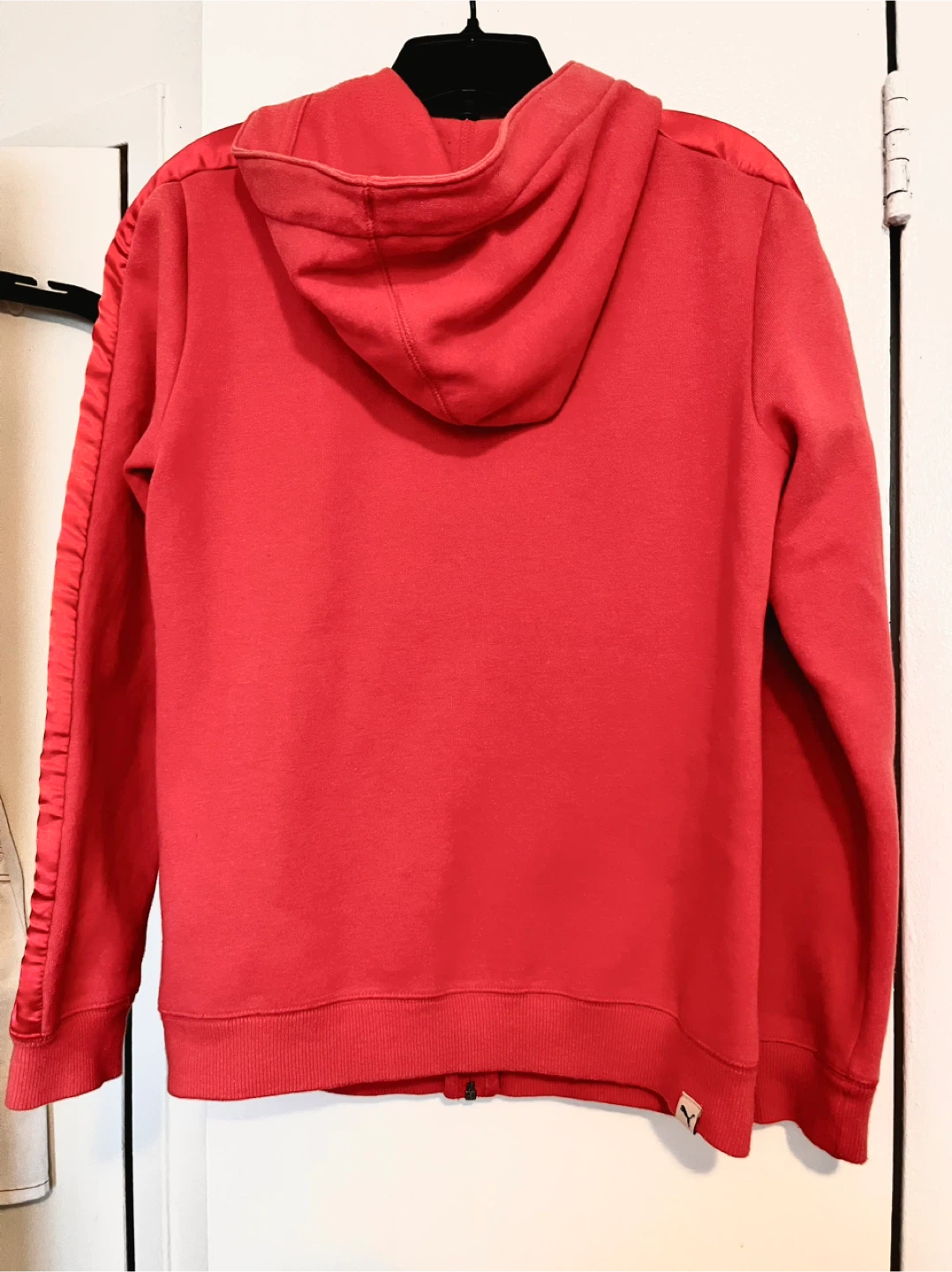 Puma Zip-Up Hoodie Coral color size S - photo 5