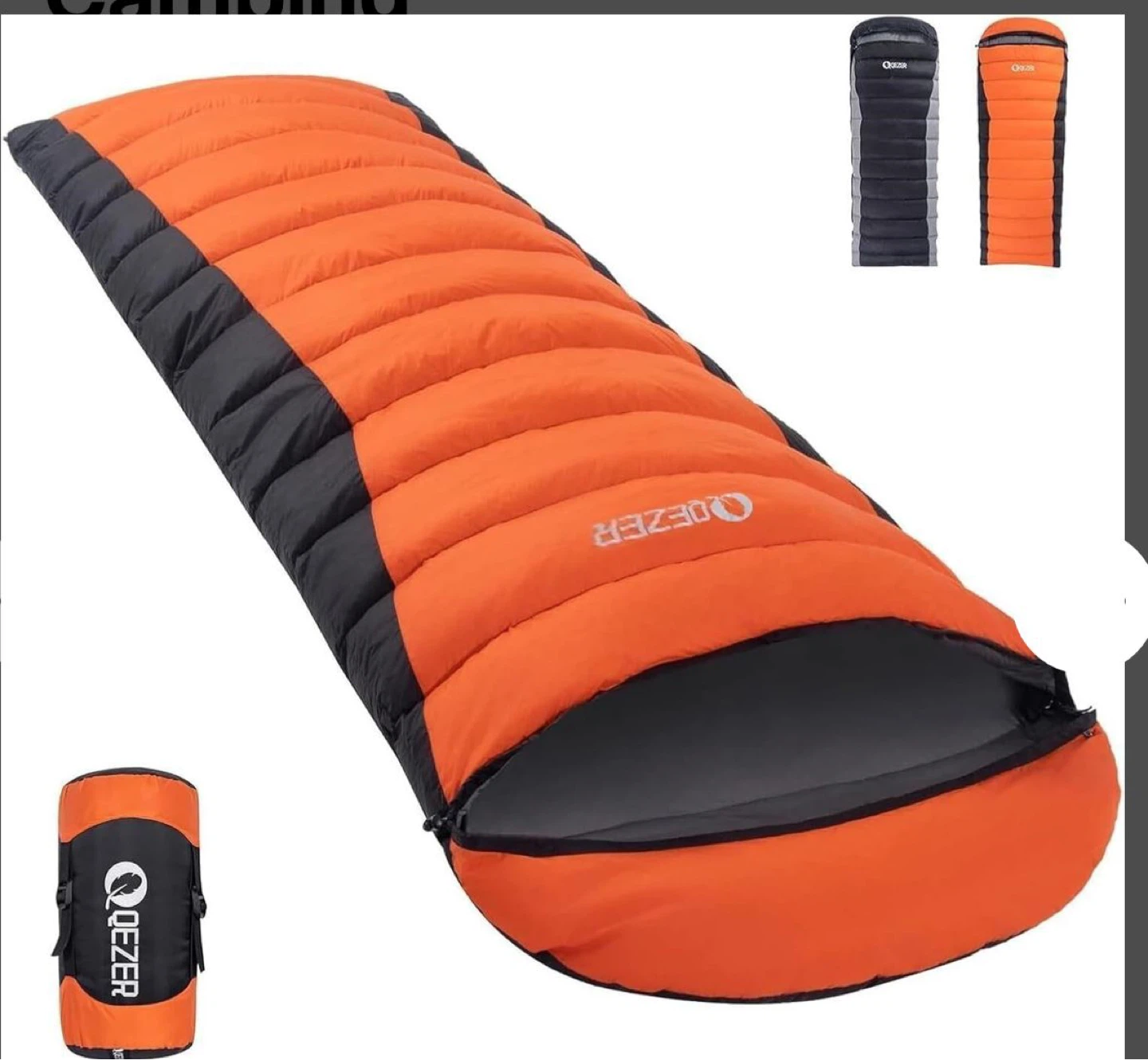 QEEZER 600-Fill Down Sleeping Bag - photo 3