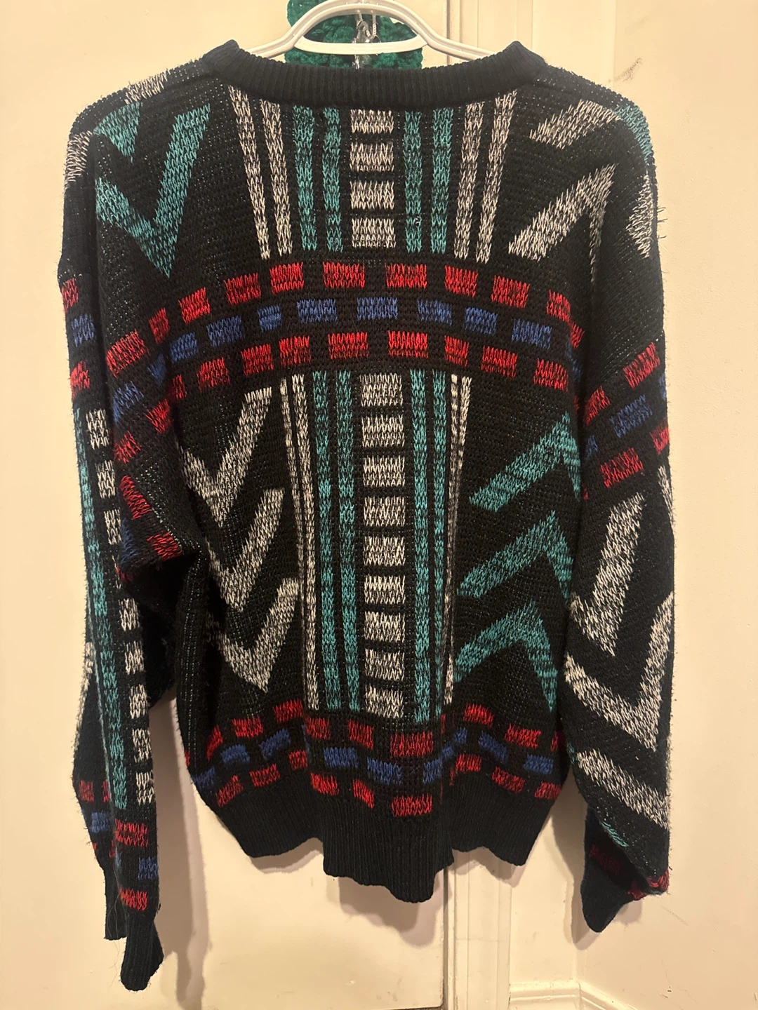 Vintage Geometric Grandpa Sweater - photo 2
