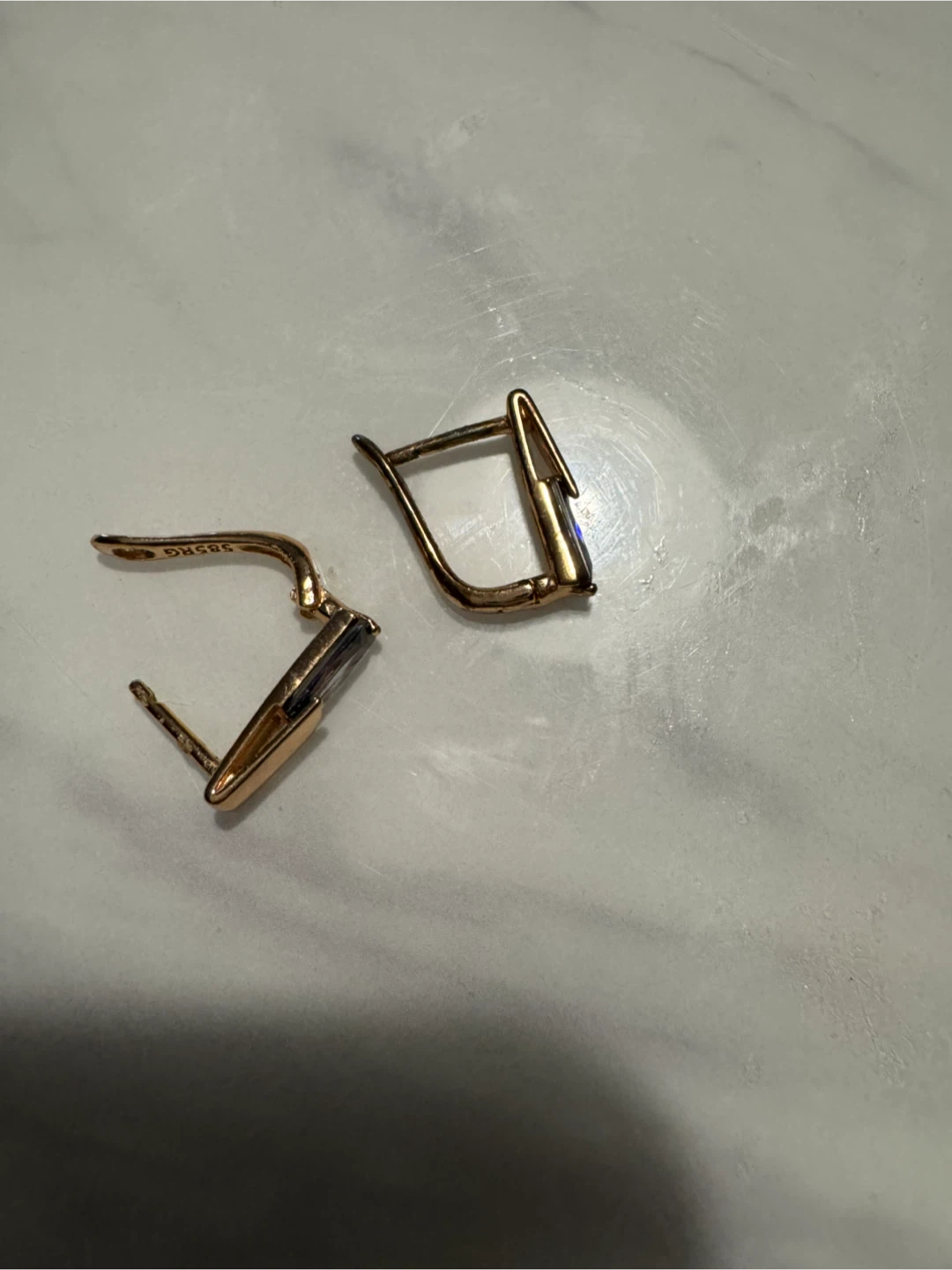 14K Gold Earrings with Gemstones - photo 2